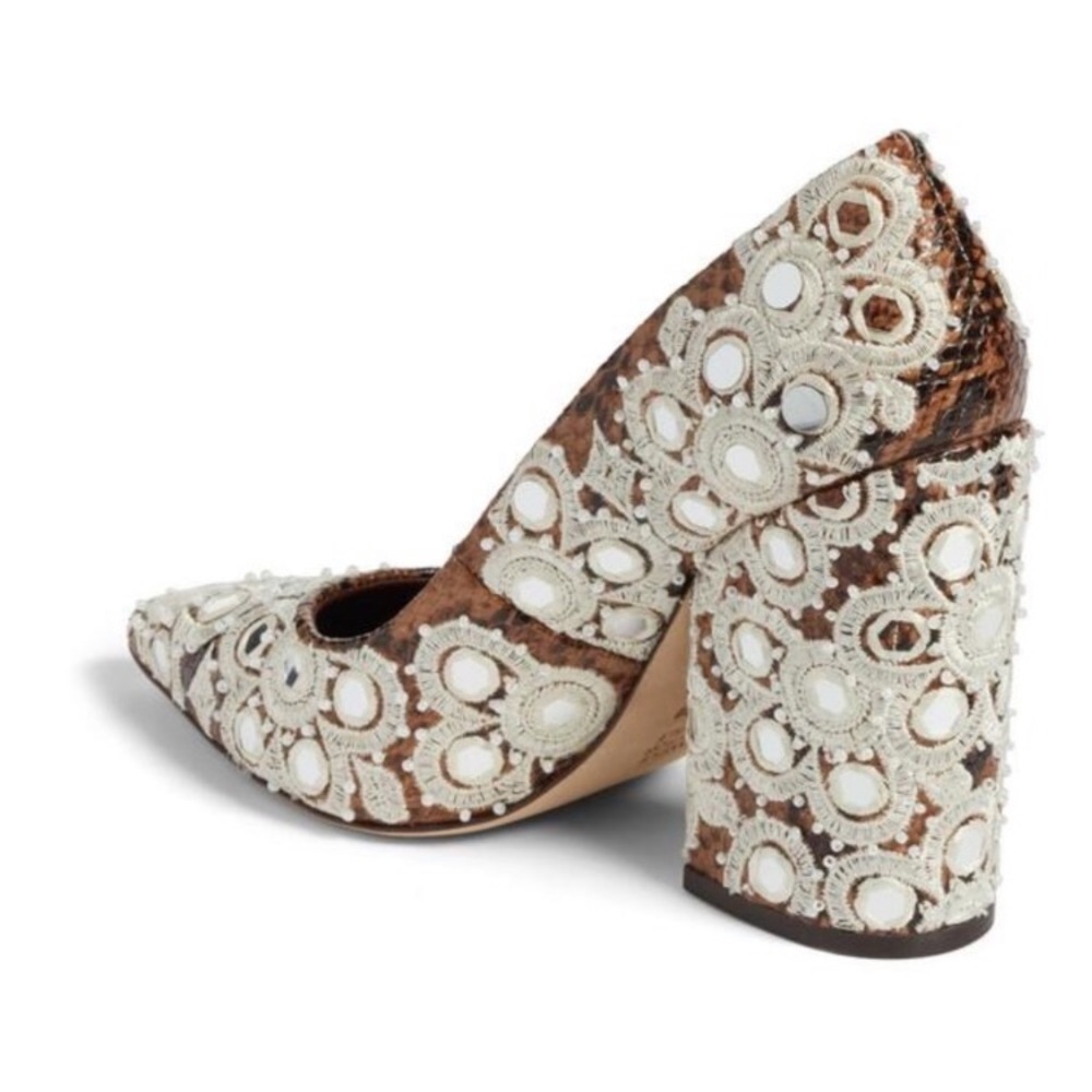 Tory Burch Embroidered Python Francesca - image 4